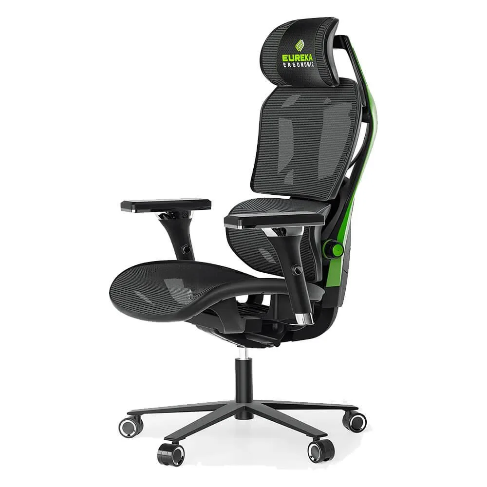 Eureka Ergonomic Eureka Ergonomic ERK-GC05-G Typhon Hybrid office chair — Green — product photo