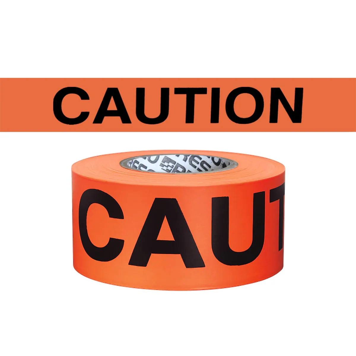 Presco Presco HI-VIZ Barricade Tape 3 in x 500 ft Neon Orange Black CAUTION — product photo