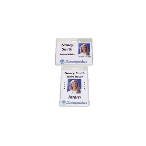 Baumgartens Baumgartens 67880 Vinyl Badge Holder 50/PK — product photo