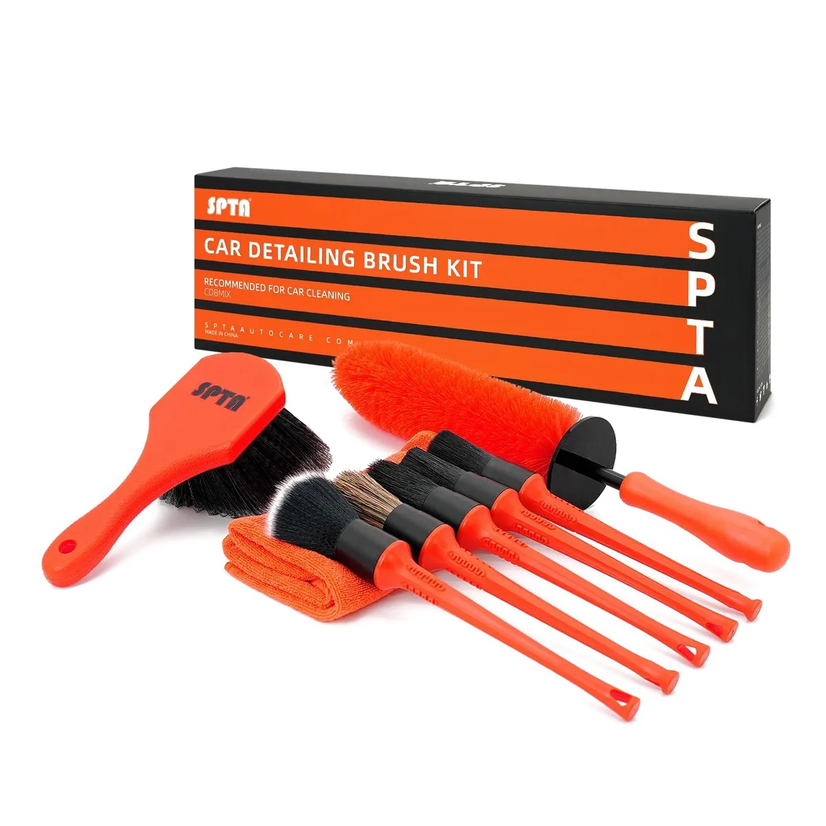 Metra CDBMIX 8-piece wheel and tire brush kit, gray — product photo