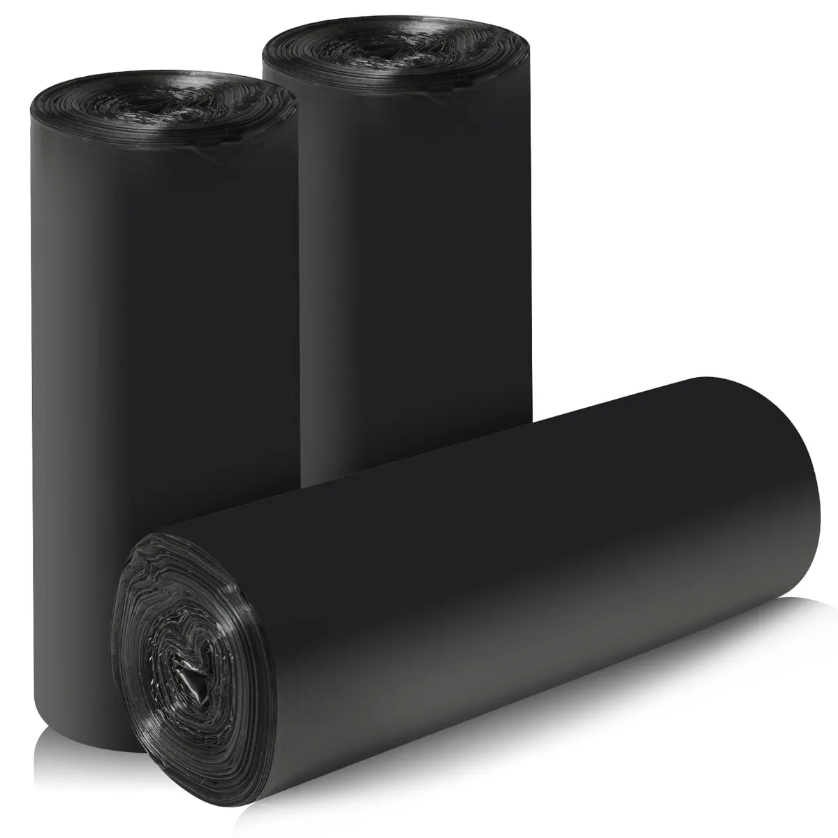Keweilian 4 Gallon Black Garbage Bags 60 Count 17.7 x 19.7 in — product photo