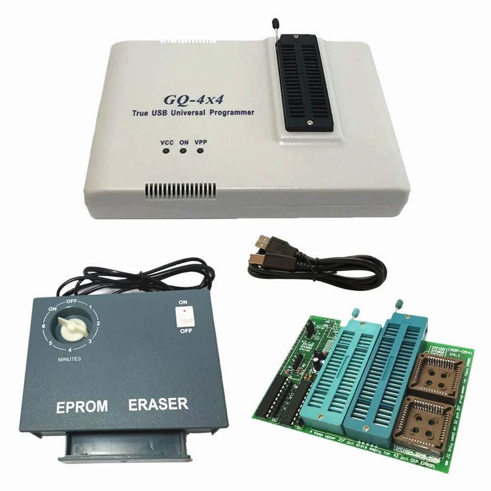 GQ GQ-4X V4 Universal Programmer with UV Eraser and 16-bit Adapter — product photo