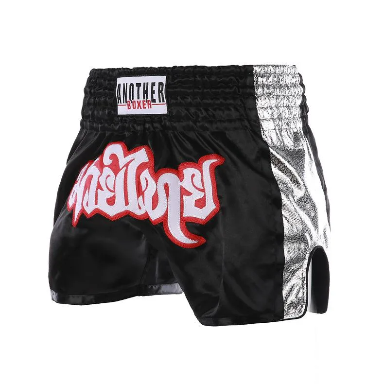 Amor est vitae essentia Amor est vitae essentia Kickboxing Trunks Black-Sliver X-Small — product photo