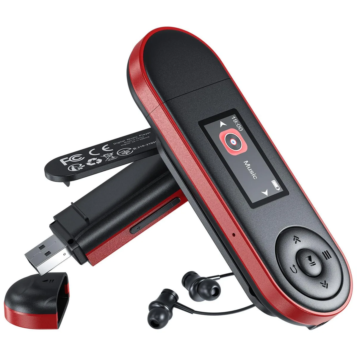 ODEJOI 64GB MP3 Player Bluetooth 5.3 Clip — product photo