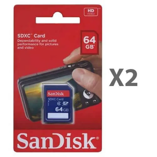 SanDisk SanDisk 64GB SDXC Card Class 4 (2 Pack) — product photo