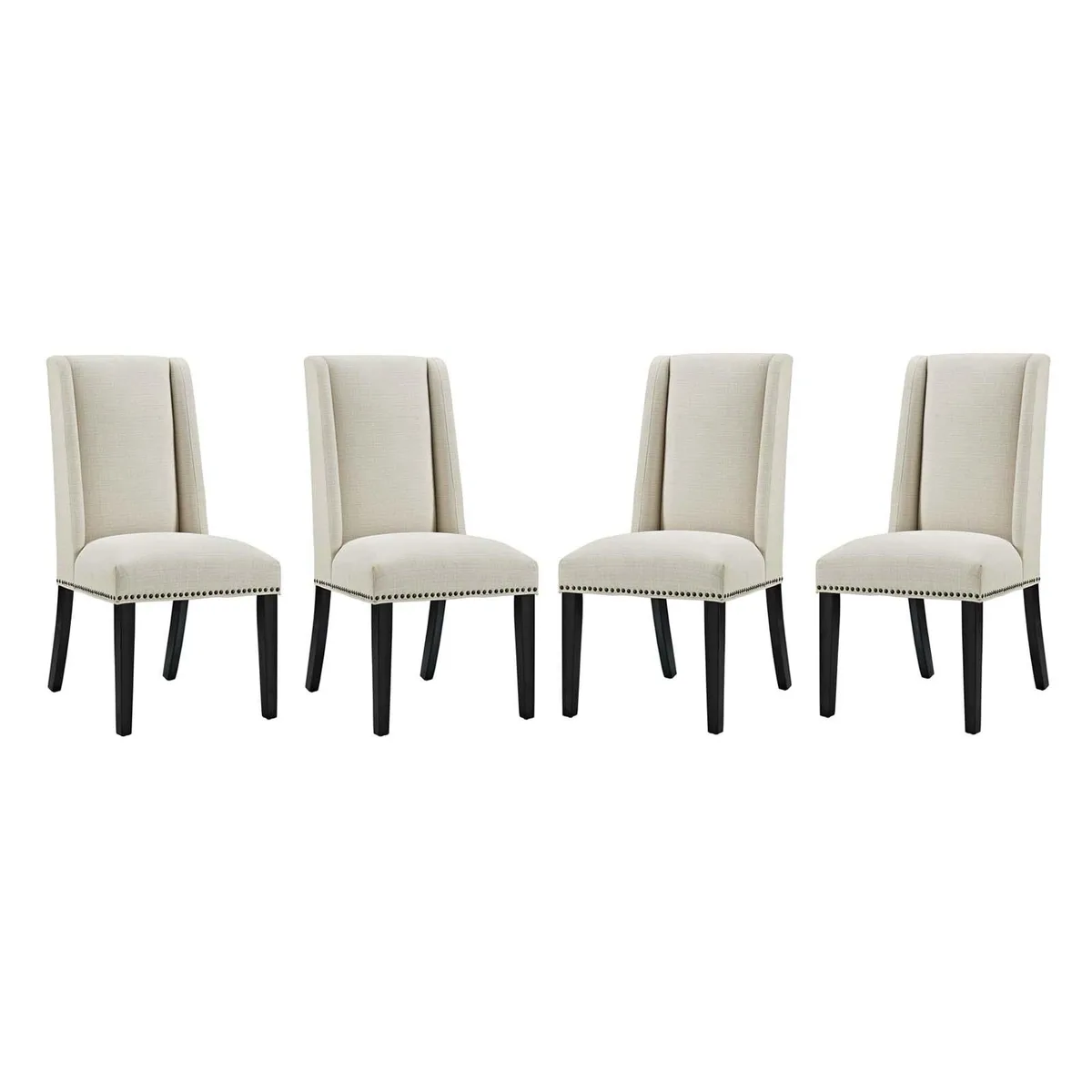 Modway Furniture Modway Furniture Baron Dining Chair Fabric Set of 4 Beige — product photo
