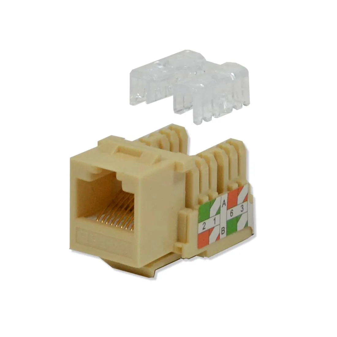 Logico Logico Keystone Jack Cat5e Ivory 110 Punchdown 50 pack — product photo