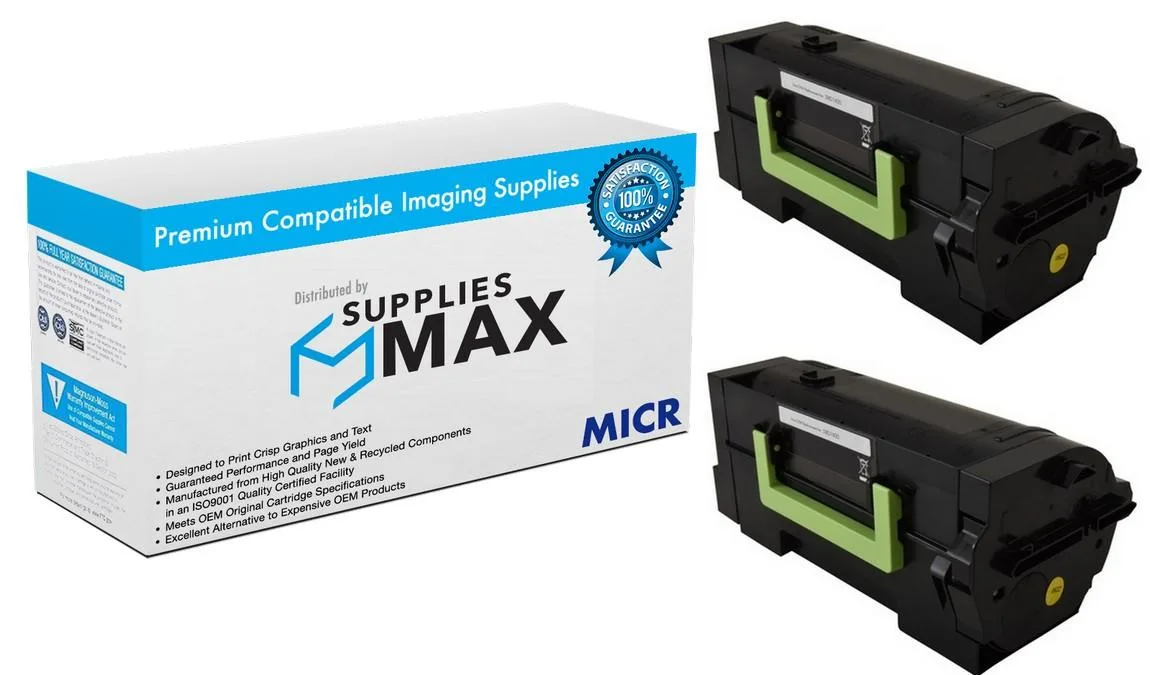 SuppliesMax SuppliesMax MICR Toner Cartridge 2 Pack Black 7500 Pages — product photo