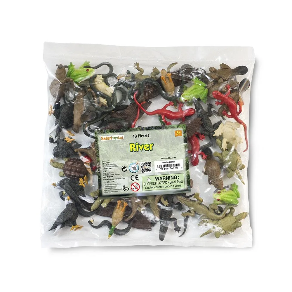 Safari Ltd. Safari Ltd River Bulk Bag 48-piece action figure set — product photo