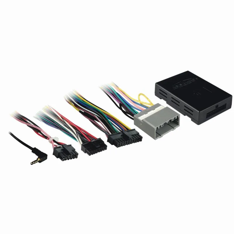 Small black plastic box with wiring harness and connectors