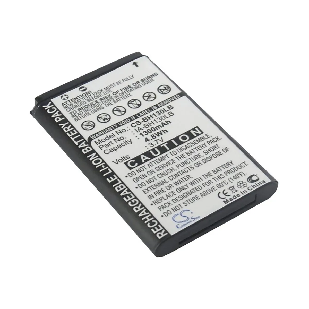 Cameron &amp; Co Cameron &amp; Co DS-CS-BH130LB camera battery 3.7V 1300mAh 4.8Wh Li-ion black — product photo
