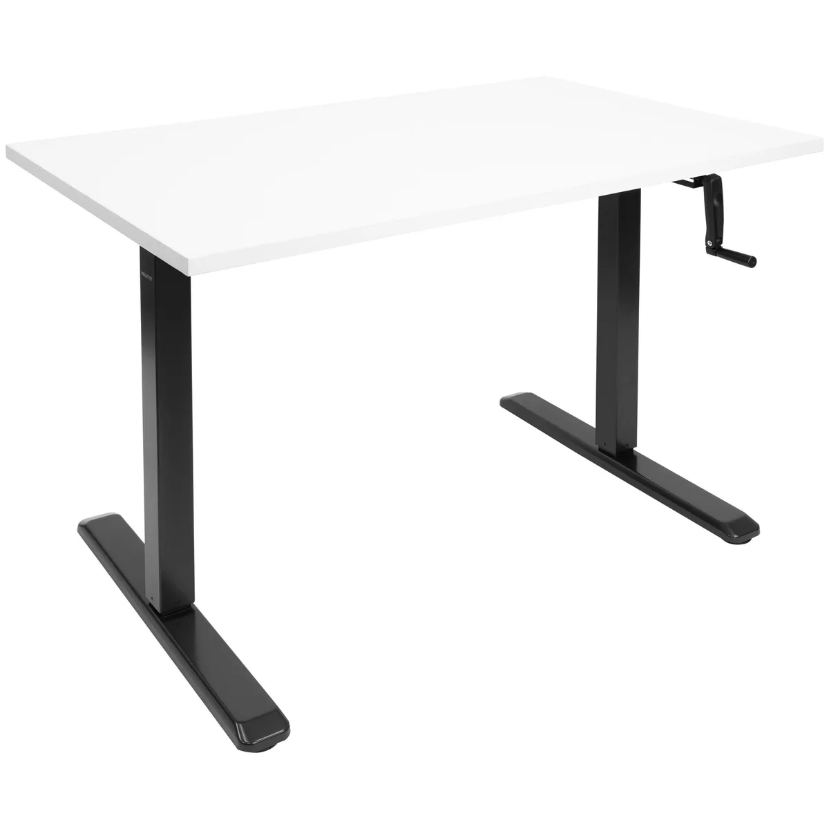 Mount-It Mount-It Hand Crank Standing Desk Frame 48" White Tabletop — product photo