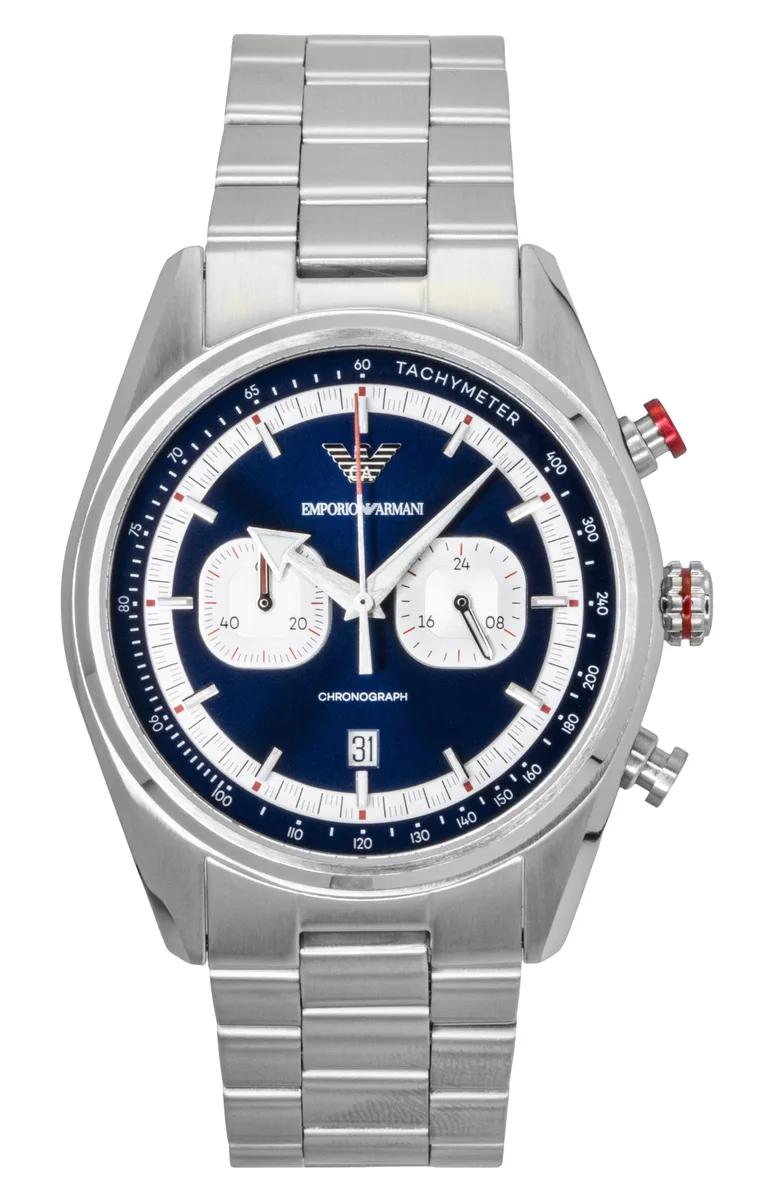 Emporio Armani Emporio Armani Racer Chronograph Blue Dial Quartz Watch AR11676 — product photo