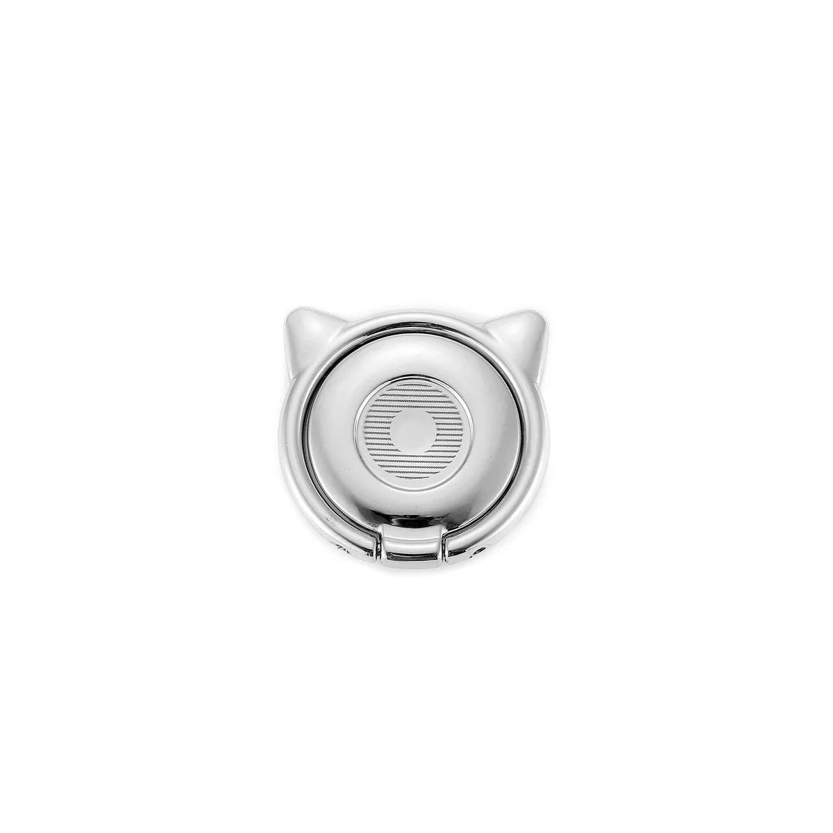 Pezin & Hulin Pezin & Hulin 2PCS Cat Metal Finger Grip Ring Holder Sliver — product photo