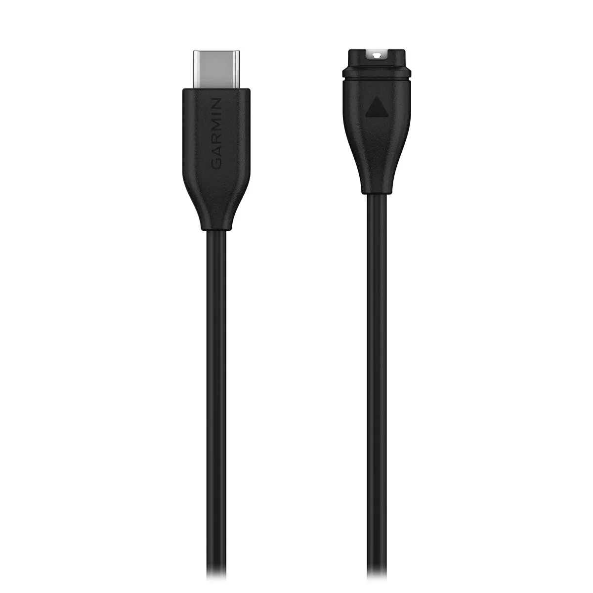Black Garmin USB-C charging cable, 0.5 m, 24-pin male-to-male connectors