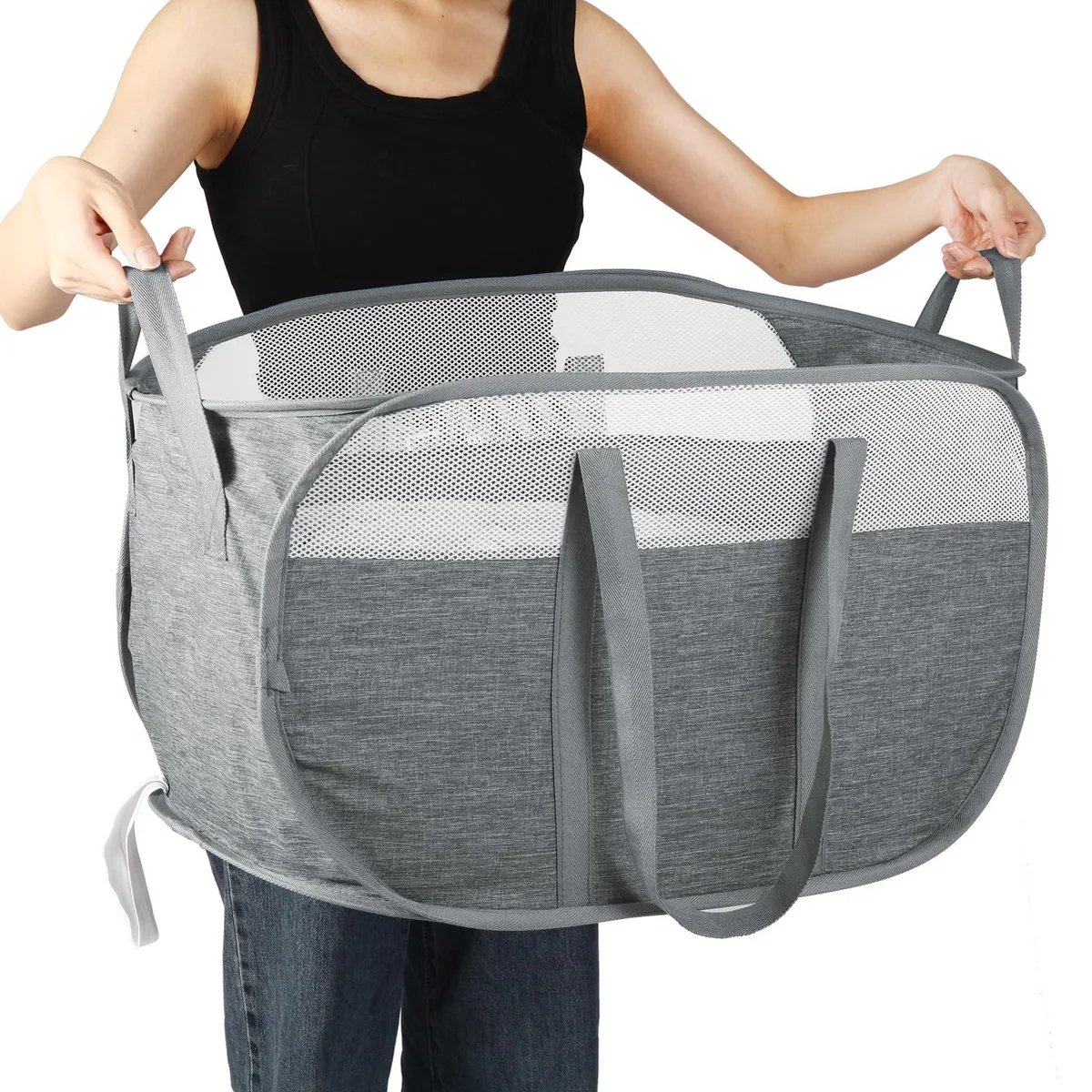 BATTOO BB3-1 Collapsible Laundry Tub Grey 14 x 24 in — product photo