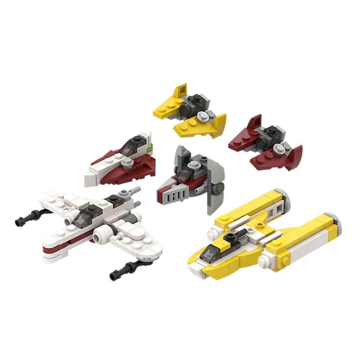 ZITIANYOUBUILD ZITIANYOUBUILD Micro Republic Fighter 211 Pieces MOC Educational Building Set — product photo