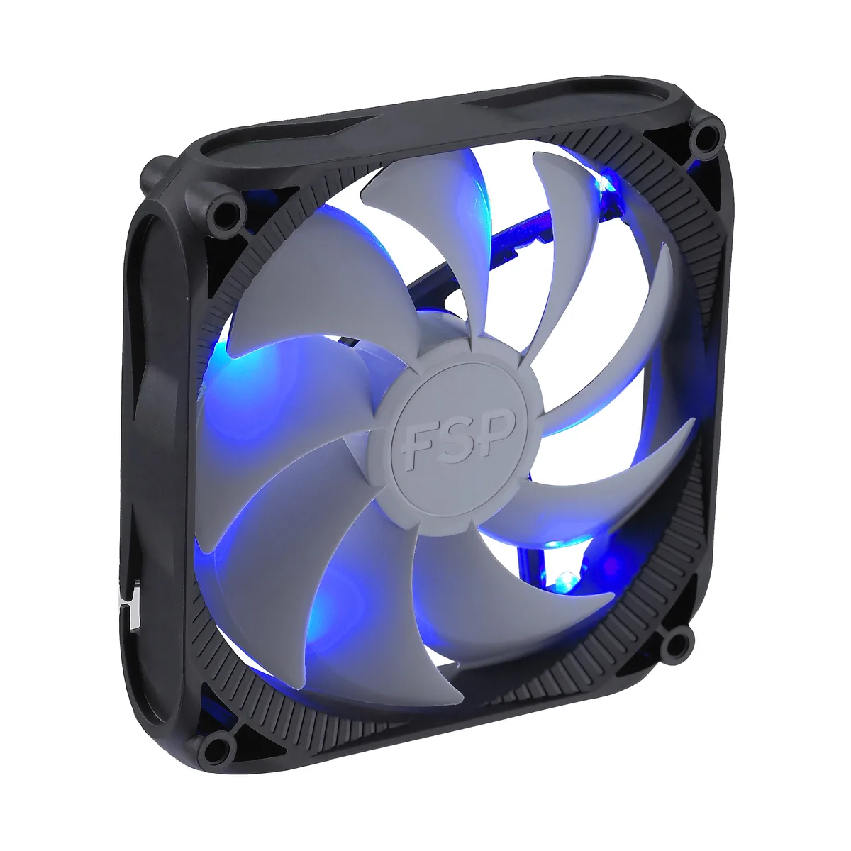 FSP FSP CF12S11 120 mm Case Fan Blue LED 1000 RPM 20 dBA 39.4 CFM — product photo
