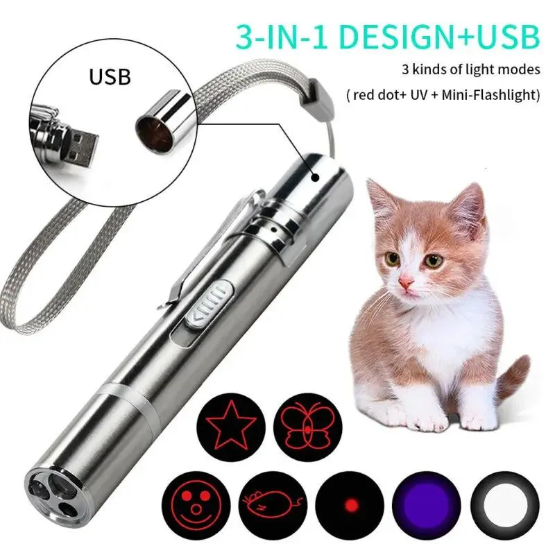 Silver cylindrical flashlight with metal clip and lanyard