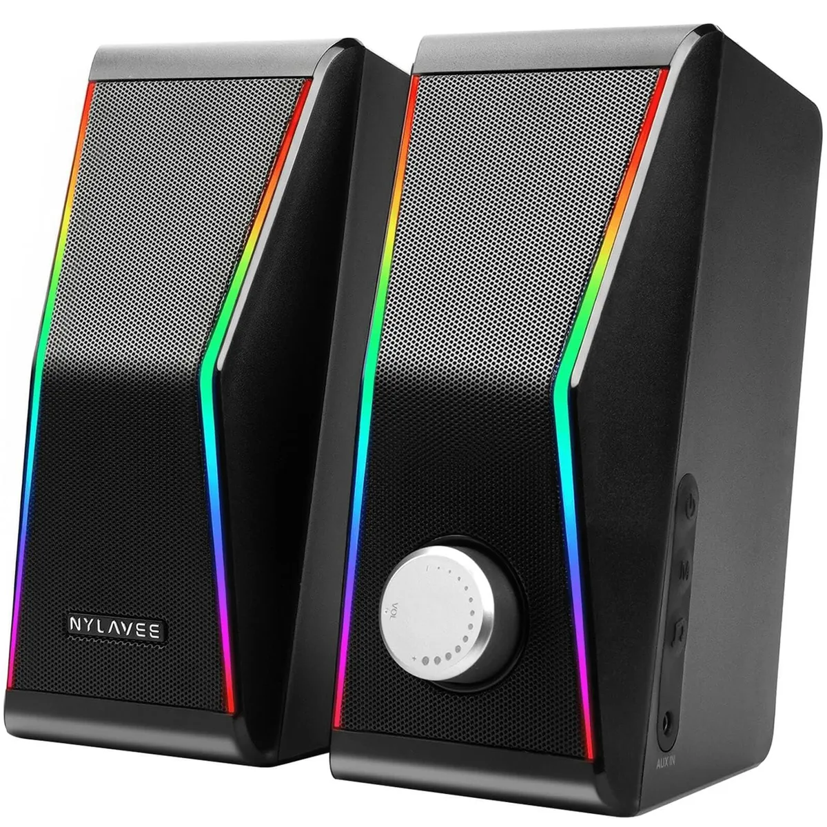 Nylavee SK600 2.0 Computer Speaker 28W Bluetooth 5.0 RGB — product photo