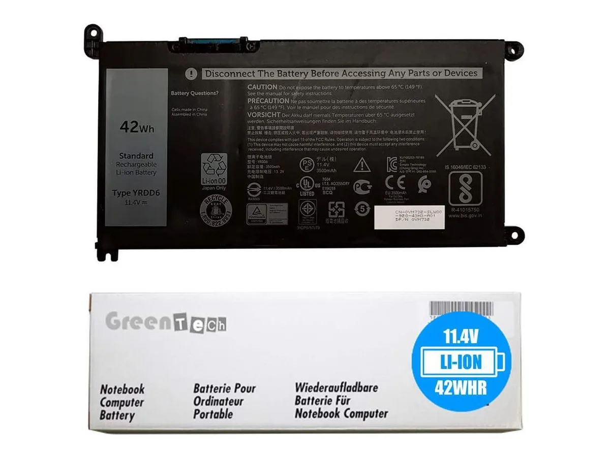 NShi NShi YRDD6 11.4V 42Whr 3-Cell Laptop Battery — product photo
