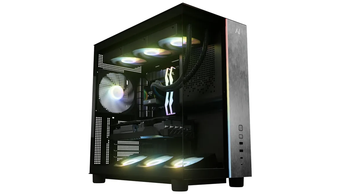 Andromeda Insights Andromeda Insights V3-RTX5070TI-9800X3D-2TB-32GB-850W-BLK gaming PC — product photo