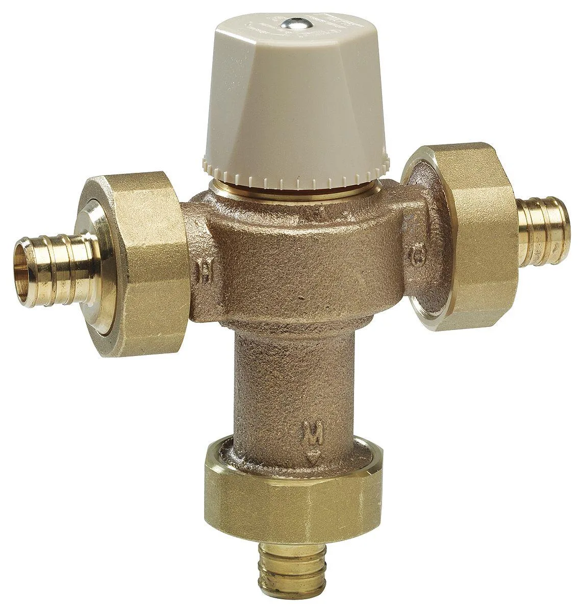 Watts Watts 1/2 Thermostatic Mixing Valve Brass 20 gpm PEX 1/2 in — product photo