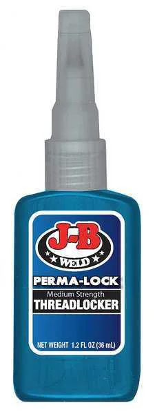 J-B Weld J-B Weld 24236 Perma-Lock Threadlocker Blue Medium 1.22 fl oz — product photo