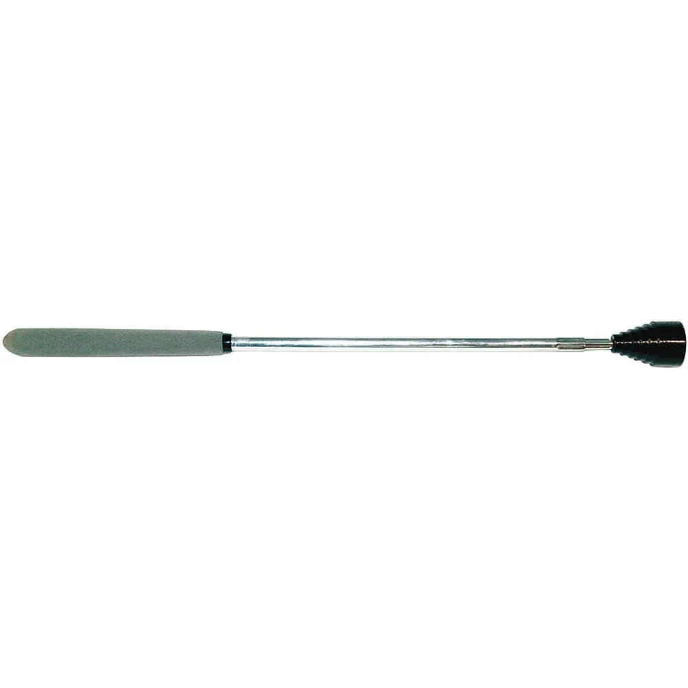 Telescoping magnetic pickup tool with rubber cushioned handle, extends from 16.5 to 29 inches, 20lb pull capacity