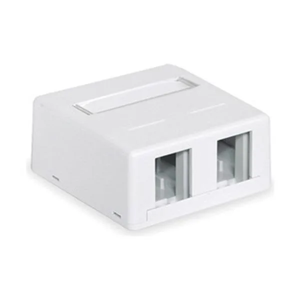 Hubbell Incorporated Hubbell Incorporated HSB2W Surface Housing 2 Port White — product photo