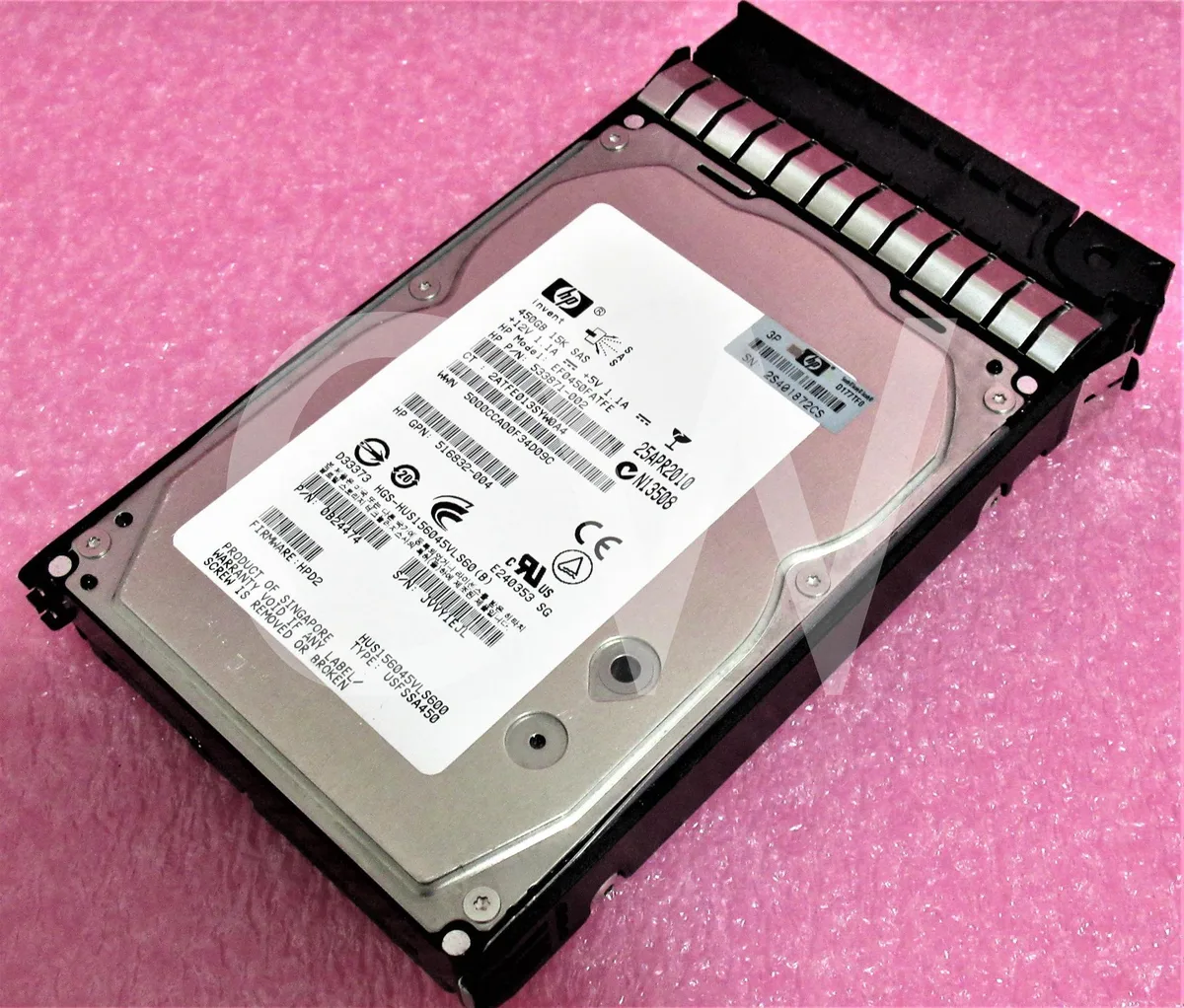 HP HP EF0450FATFE 450GB 15000RPM SAS 3.5in internal hard drive with caddy — product photo