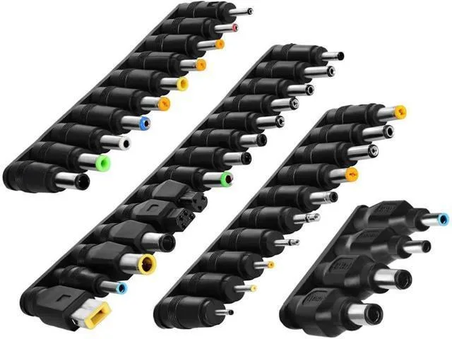 LORDWORLD LORDWORLD 38 PCS Universal DC Power Adapter Tips 5.5 mm x 2.1 mm — product photo