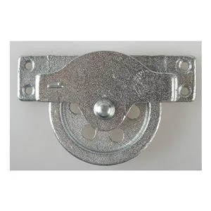 Steel side-mount pulley block with single grooved sheave for 3/16 in wire rope