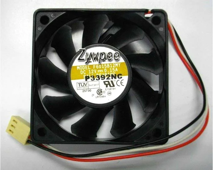 OEM Industries OEM Industries F6015B12MY 60mm 12V 0.15A 3-pin CPU cooler — product photo