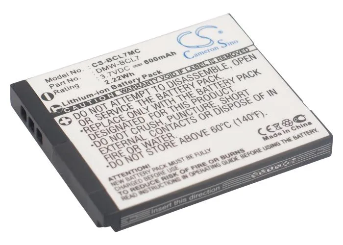 Cameron &amp; Co Cameron &amp; Co DS-CS-BCL7MC camera battery Li-ion 3.7V 600mAh 2.22Wh black — product photo