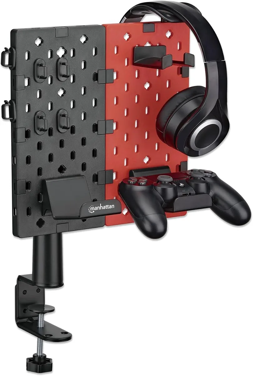 PISKEKAT PISKEKAT Mounting Rack 360° Swivel Clamp-on Desk Pegboard — product photo