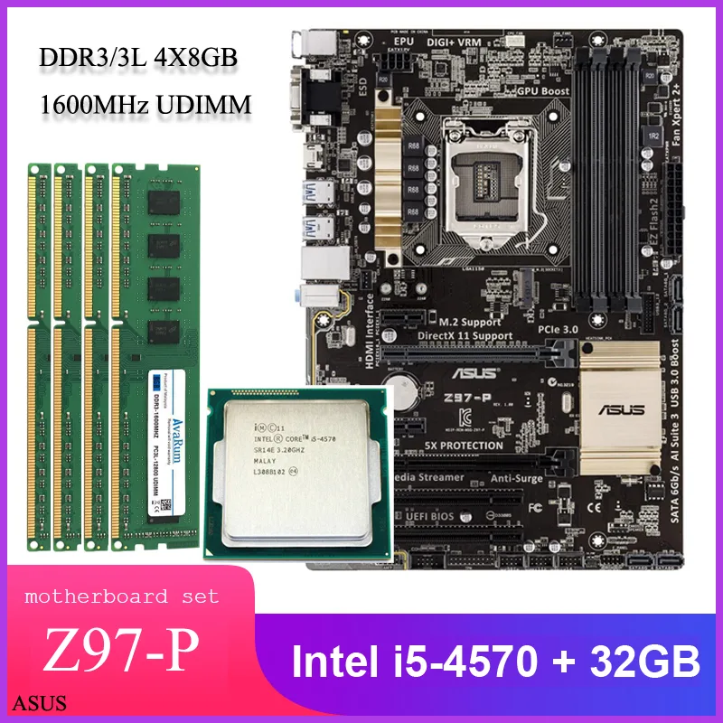 Avarum Avarum ASUS Z97-P i5-4570 32GB DDR3 1600MHz Embedded Solution — product photo