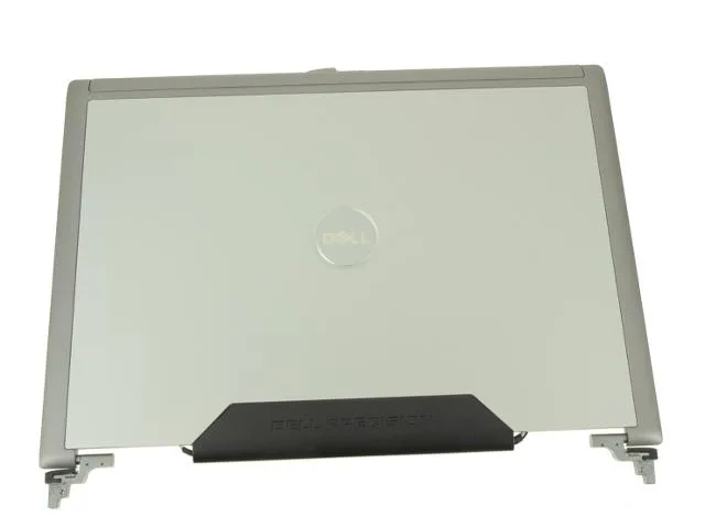 Grey plastic laptop lid with hinges and antenna cables for Dell Precision M2300