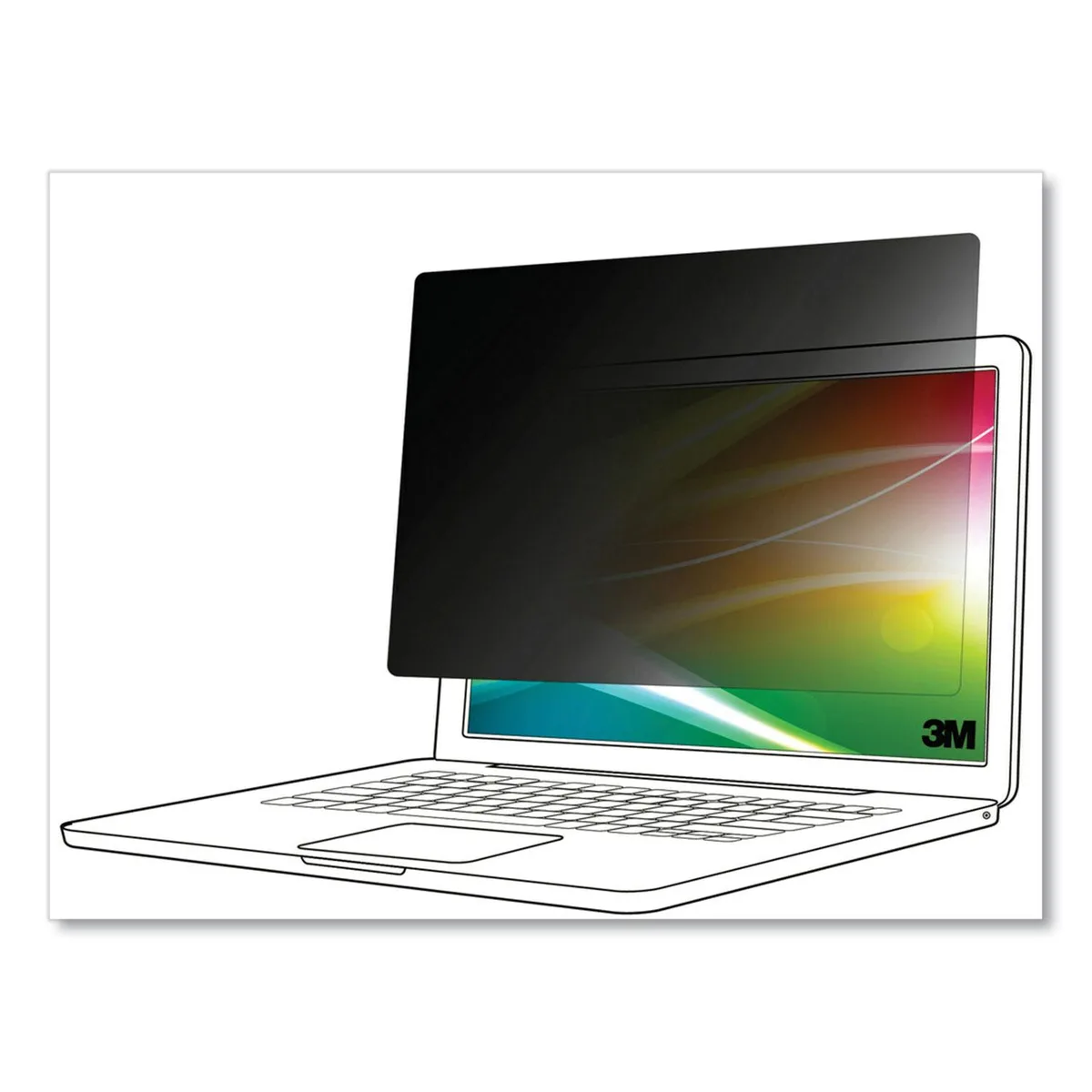 3M 3M BP156W9E Bright Screen Privacy Filter 15.6in 16:9 accessory — product photo