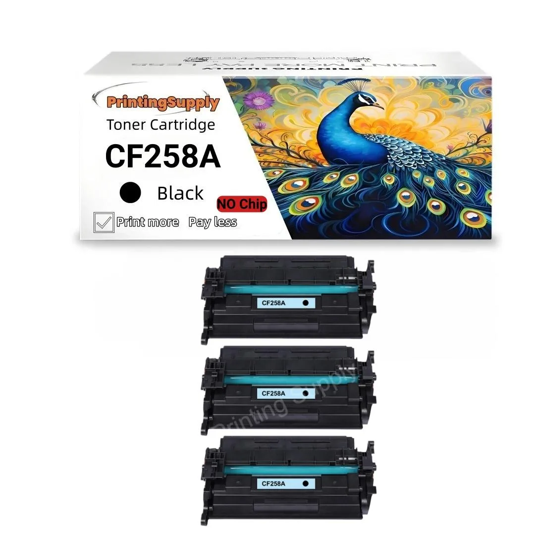 Aster Graphics Inc Aster Graphics Inc 58A CF258A 3 Pack No Chip Toner Cartridge Black 3000 Pages — product photo
