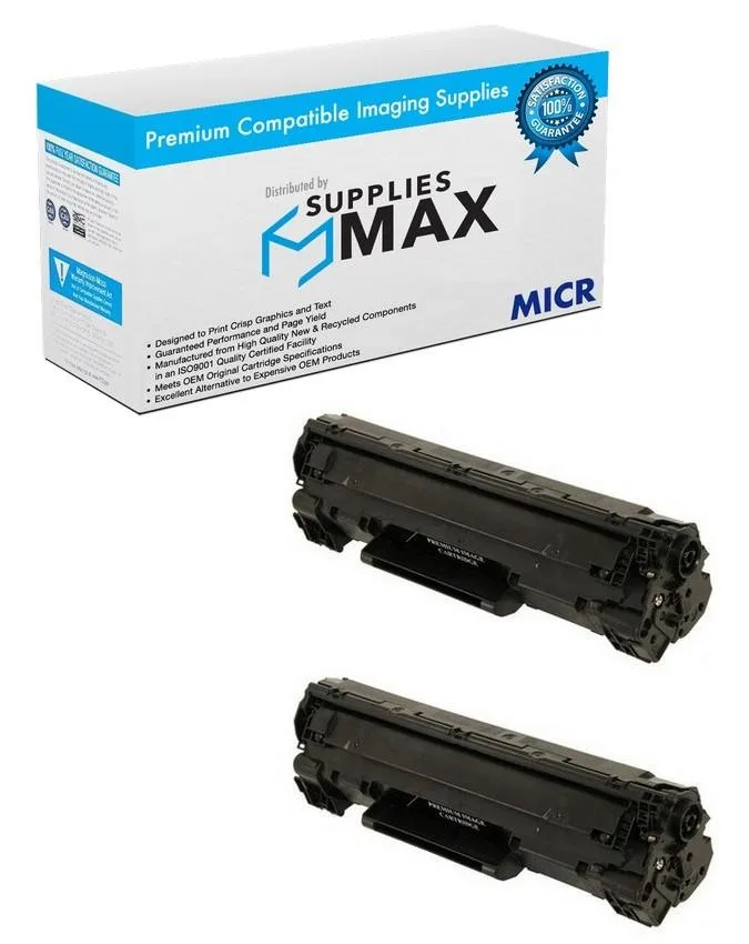 SuppliesMax SuppliesMax HP CB435D-MICR MICR Toner Cartridge 2 Pack 1500 Pages — product photo