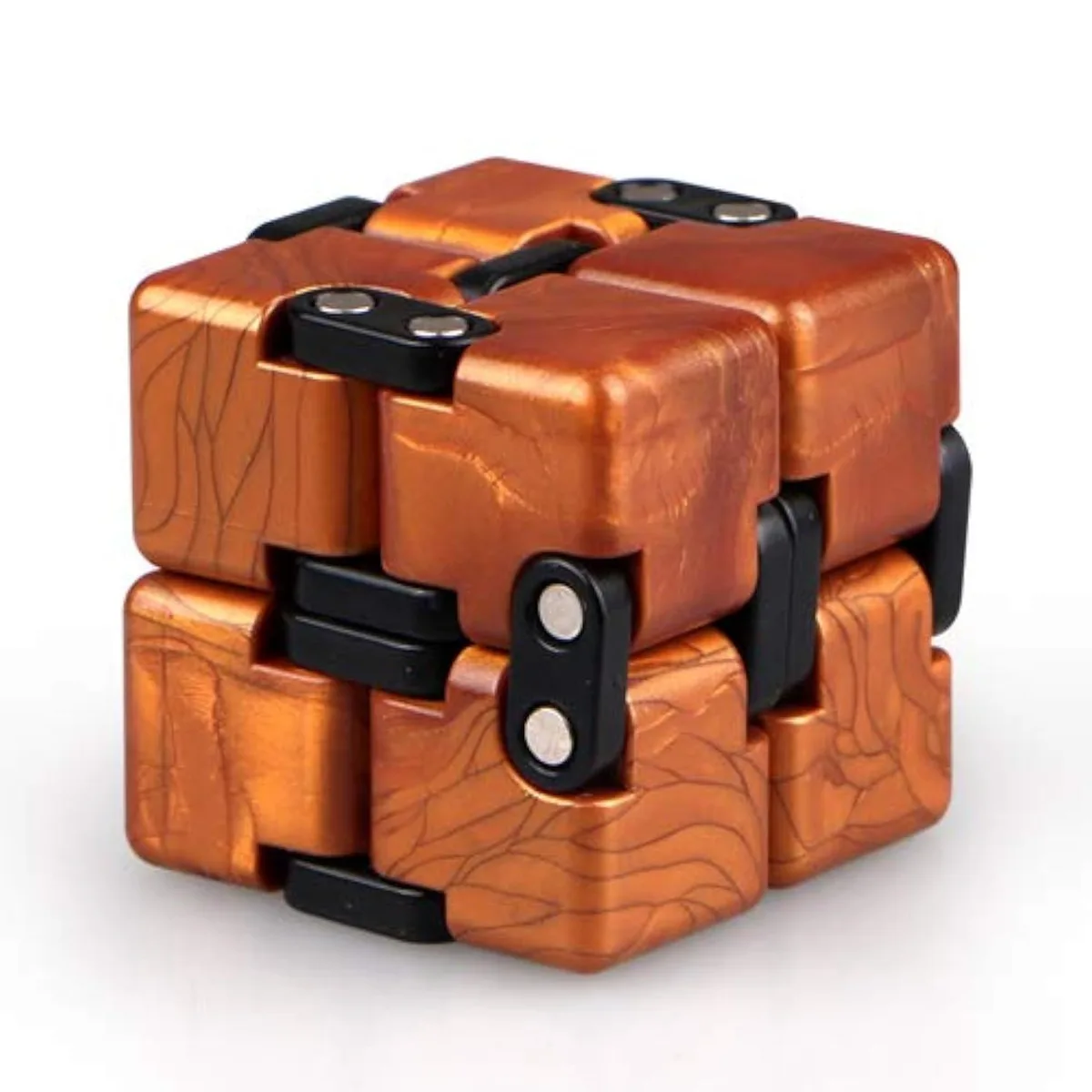 Little Golden Elephone Infinity Cube Fidget Toy Gold 1.7 3.3 — product photo