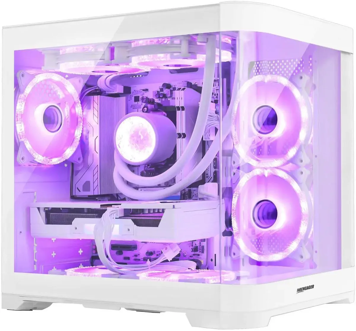 Hoengager Hoengager RTX 5060 8GB Gaming PC Ryzen 7 7800X3D 32GB DDR5 3TB White — product photo