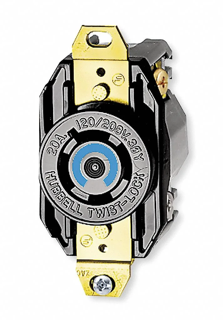 Hubbell Incorporated Hubbell Incorporated HBL2440 Locking Receptacle L18-20R 20 A video accessory — product photo
