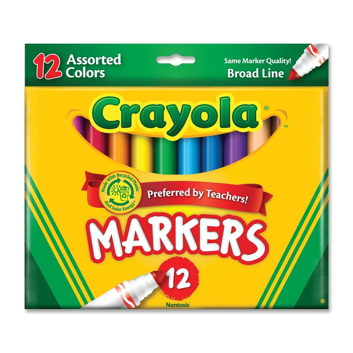 Crayola Crayola 587712 Broad Point Markers 12/Set — product photo