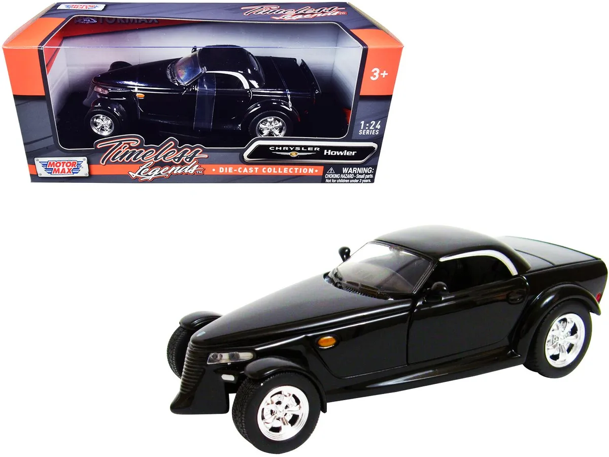 MOTORMAX MOTORMAX Chrysler Howler Concept Black Timeless Legends 1/24 Diecast Model Car — product photo