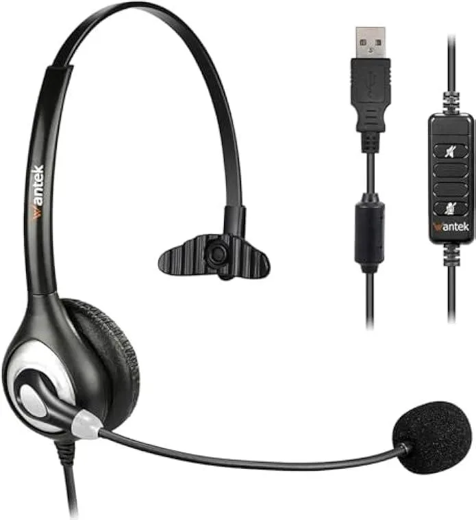 usbroway usbroway USB Headset Noise Cancelling Single — product photo