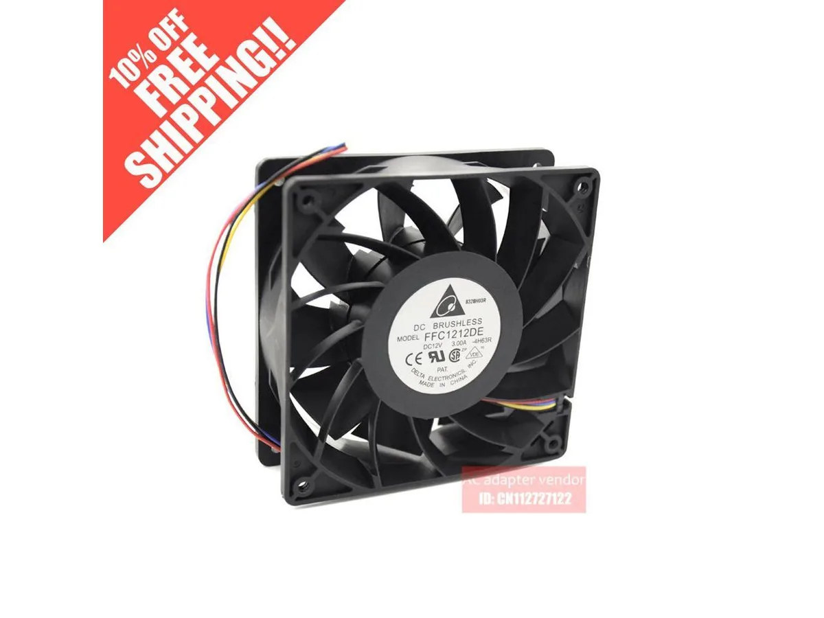 Fans Fans FFC1212DE 12V 3A 4-wire PWM 12038 case fan — product photo