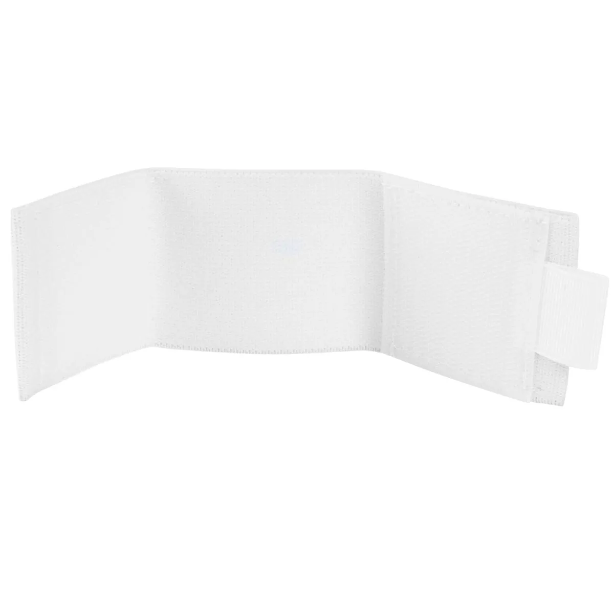 White 2-inch woven elastic strap with hook-and-loop closures