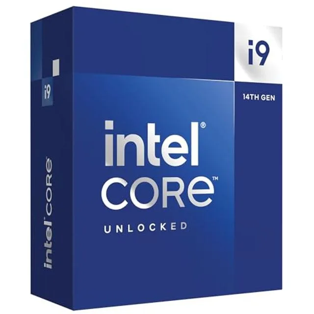 Intel Core i9-14900K desktop processor in retail packaging